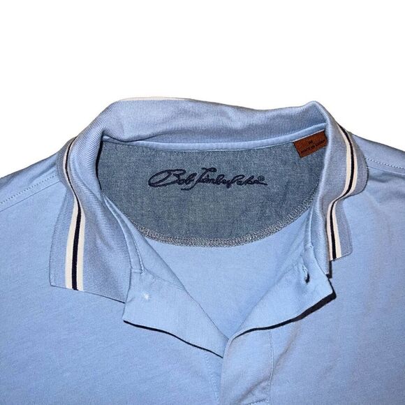 BOB TIMBERLAKE Men’s Blue 100% Supima Cotton Polo Size Medium - Picture 3 of 7